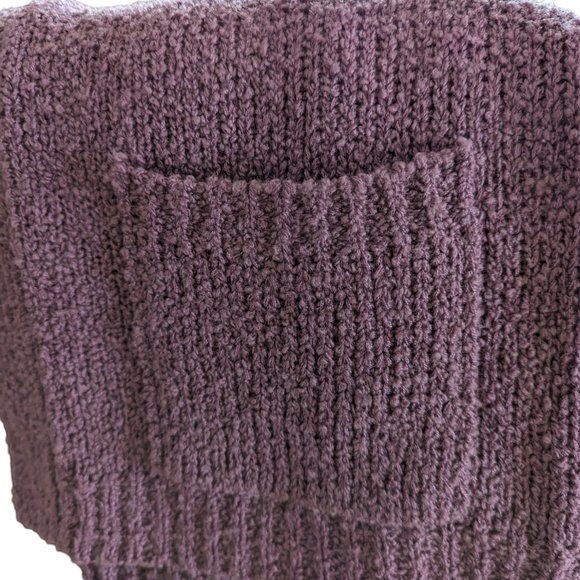 Women's NWT Gimbels Knit Focus vintage open front cardigan, purple, size L - Picture 4 of 4